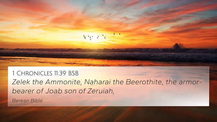 1 Chronicles 11:39 BSB Bible Verse Image