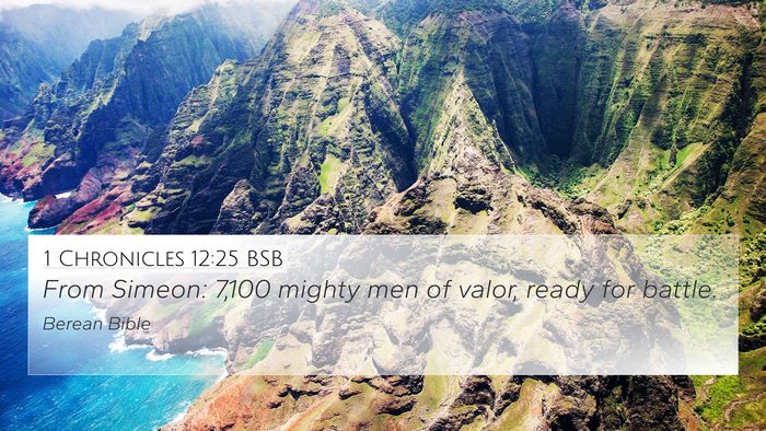 1 Chronicles 12:25 BSB Bible Verse Image