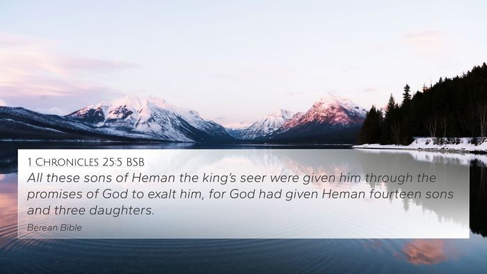 1 Chronicles 25:5 BSB Bible Verse Image