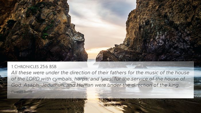 1 Chronicles 25:6 BSB Bible Verse Image