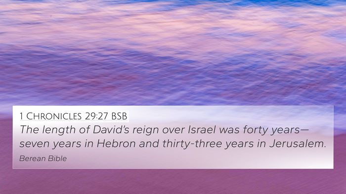 1 Chronicles 29:27 BSB Bible Verse Image