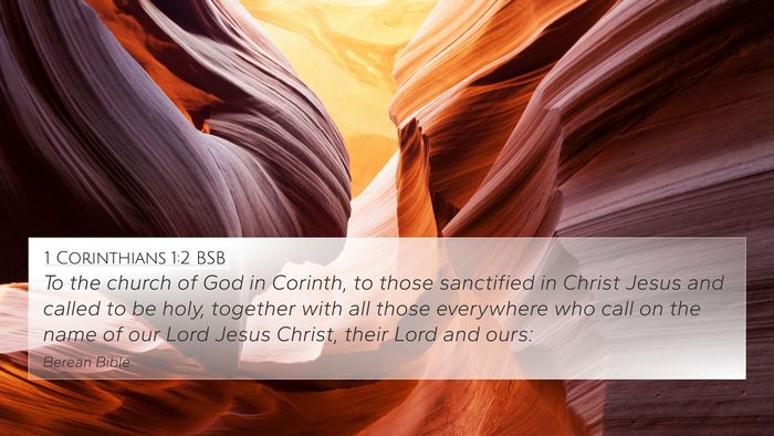 1 Corinthians 1:2 BSB Bible Verse Image