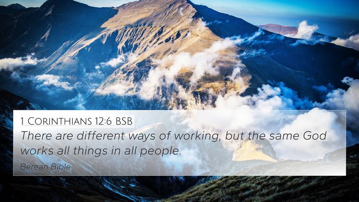 1 Corinthians 12:6 BSB Bible Verse Image