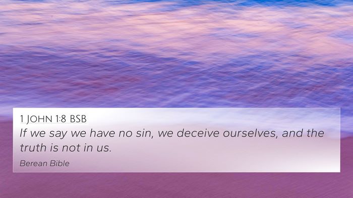 1 John 1:8 BSB Bible Verse Image