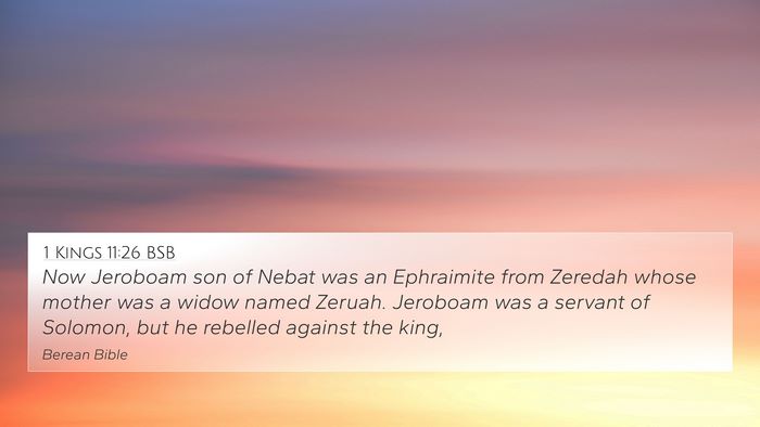 1 Kings 11:26 BSB Bible Verse Image