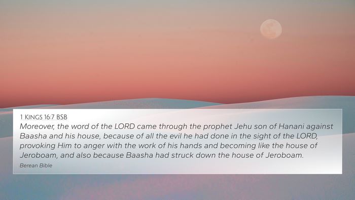 1 Kings 16:7 BSB Bible Verse Image