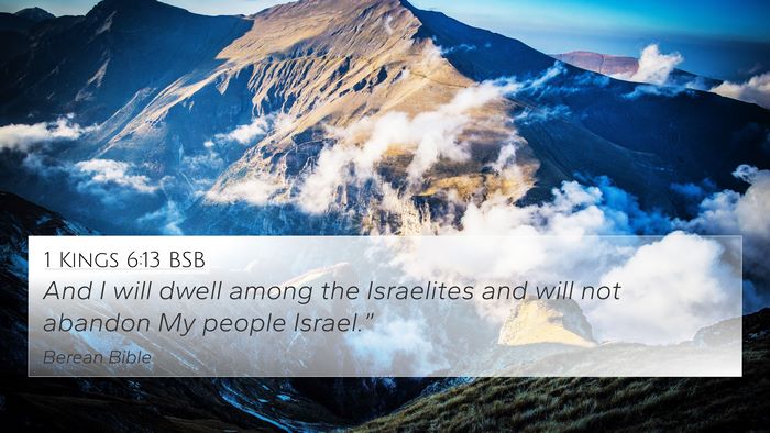 1 Kings 6:13 BSB Bible Verse Image