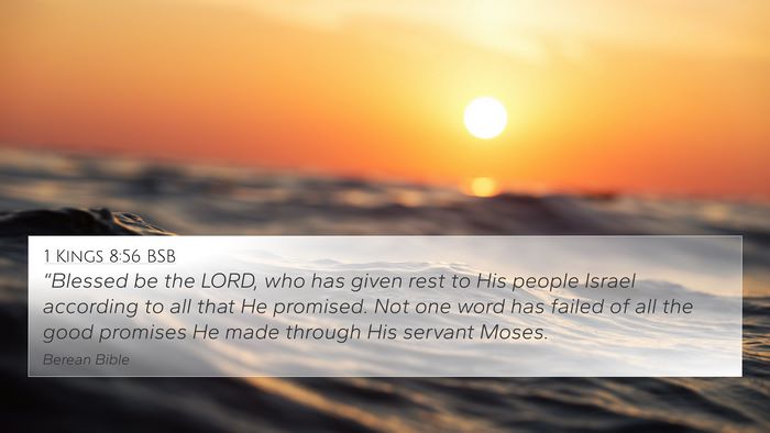 1 Kings 8:56 BSB Bible Verse Image