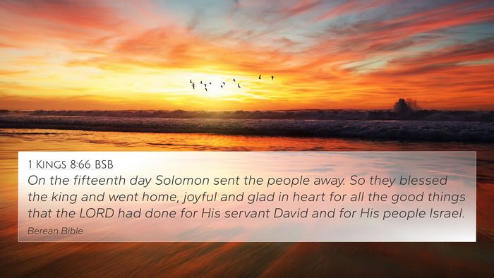 1 Kings 8:66 BSB Bible Verse Image