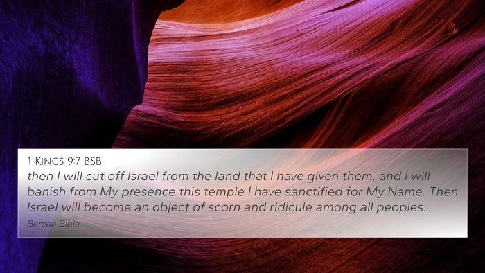 1 Kings 9:7 BSB Bible Verse Image