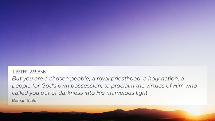 1 Peter 2:9 BSB Bible Verse Image