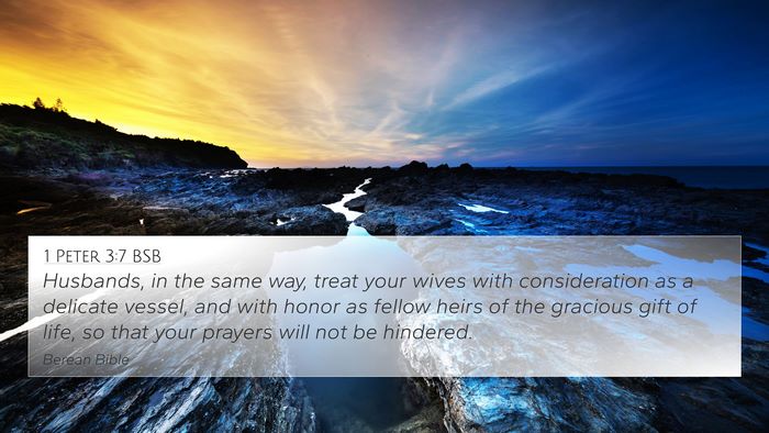 1 Peter 3:7 BSB Bible Verse Image