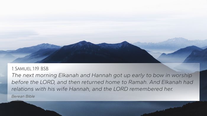 1 Samuel 1:19 BSB Bible Verse Image