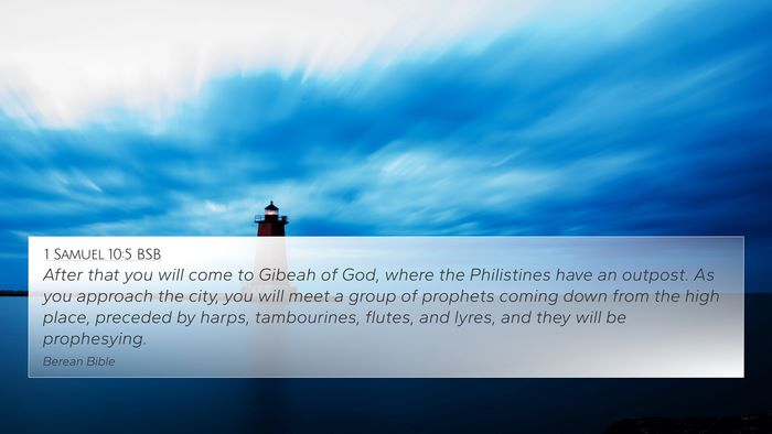 1 Samuel 10:5 BSB Bible Verse Image