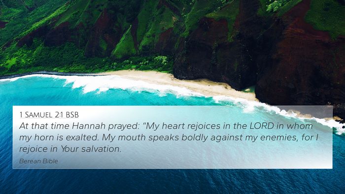 1 Samuel 2:1 BSB Bible Verse Image