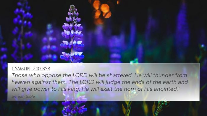 1 Samuel 2:10 BSB Bible Verse Image