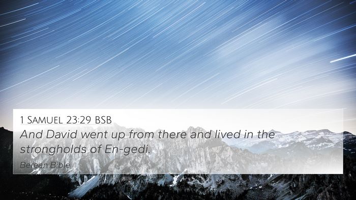 1 Samuel 23:29 BSB Bible Verse Image