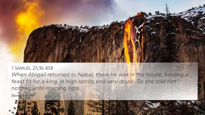 1 Samuel 25:36 BSB Bible Verse Image