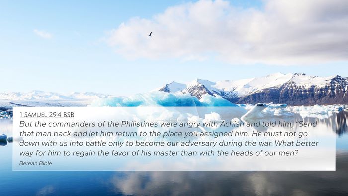 1 Samuel 29:4 BSB Bible Verse Image