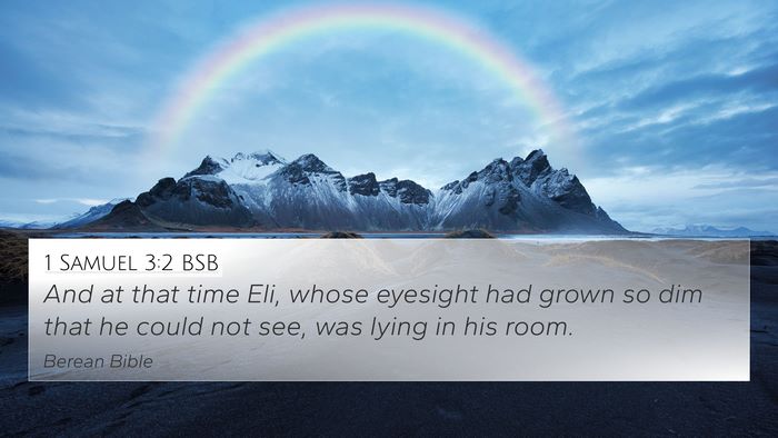 1 Samuel 3:2 BSB Bible Verse Image