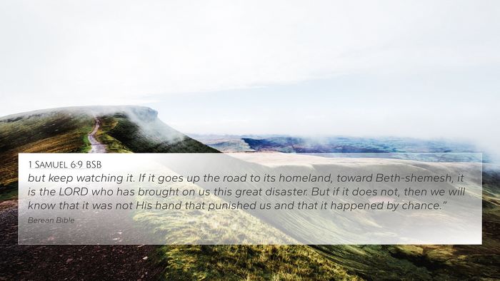 1 Samuel 6:9 BSB Bible Verse Image