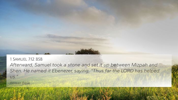 1 Samuel 7:12 BSB Bible Verse Image