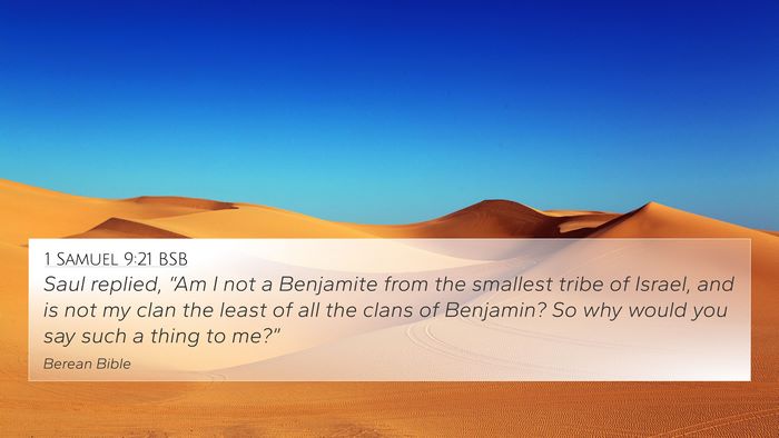 1 Samuel 9:21 BSB 4K Wallpaper - Saul replied, “Am I not a Benjamite from the - 4K Wallpaper Bible Verse