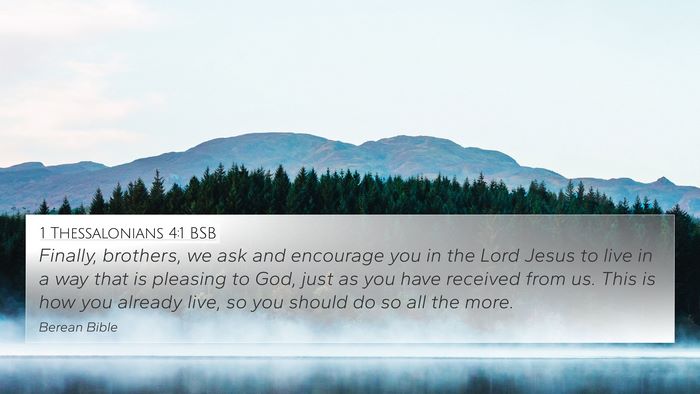 1 Thessalonians 4:1 BSB Bible Verse Image