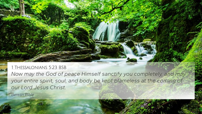 1 Thessalonians 5:23 BSB Bible Verse Image