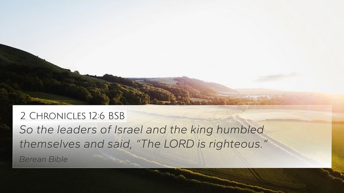 2 Chronicles 12:6 BSB Bible Verse Image
