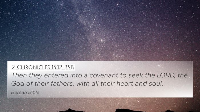 2 Chronicles 15:12 BSB Bible Verse Image