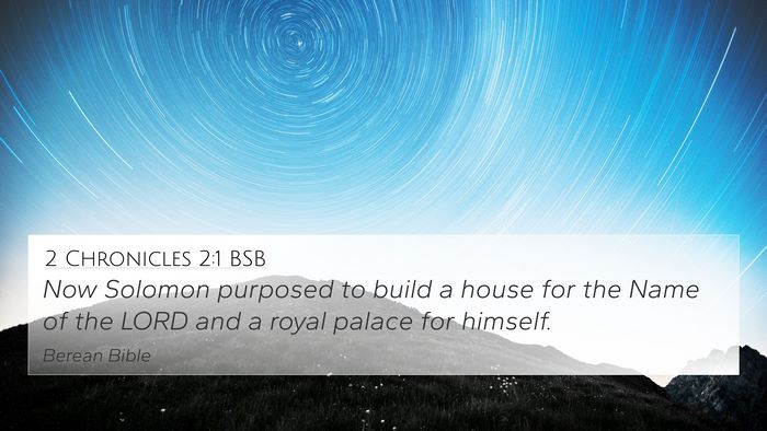 2 Chronicles 2:1 BSB Bible Verse Image