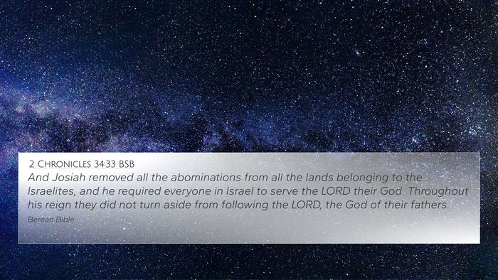 2 Chronicles 34:33 BSB Bible Verse Image