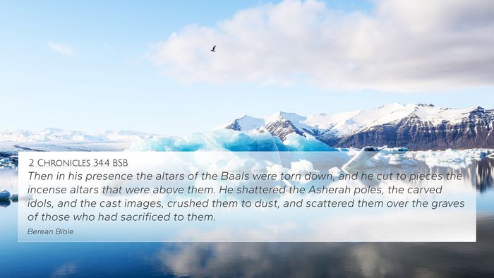 2 Chronicles 34:4 BSB Bible Verse Image