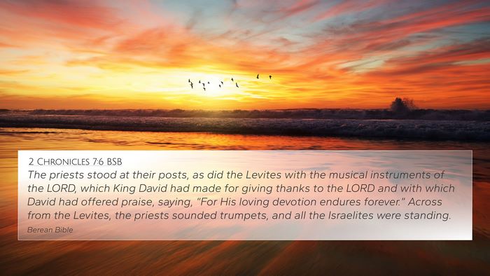 2 Chronicles 7:6 BSB Bible Verse Image