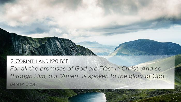2 Corinthians 1:20 BSB Bible Verse Image