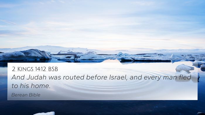 2 Kings 14:12 BSB Bible Verse Image