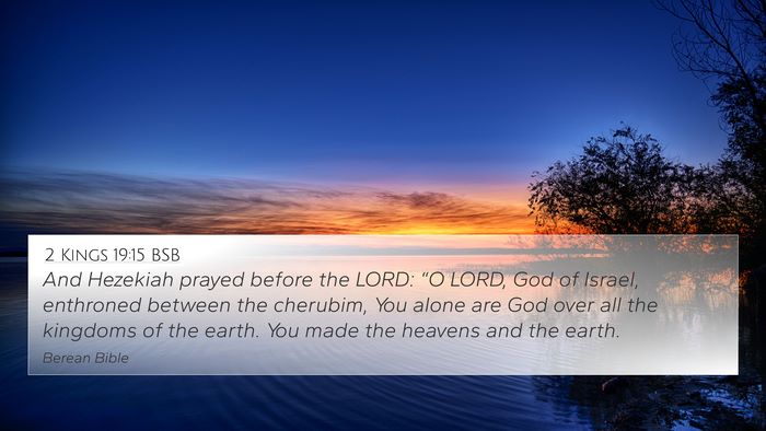 2 Kings 19:15 BSB Bible Verse Image