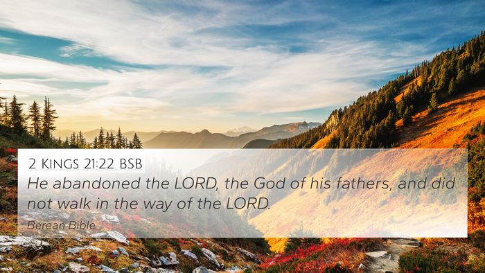 2 Kings 21:22 BSB Bible Verse Image