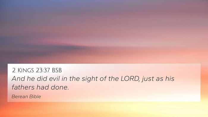 2 Kings 23:37 BSB Bible Verse Image