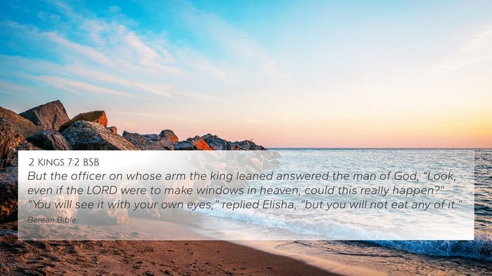 2 Kings 7:2 BSB Bible Verse Image