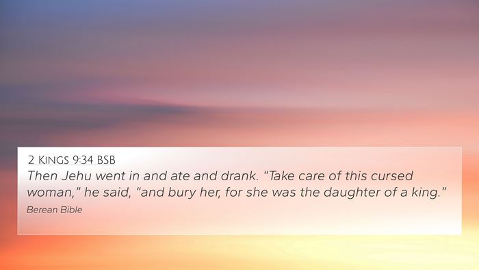 2 Kings 9:34 BSB Bible Verse Image