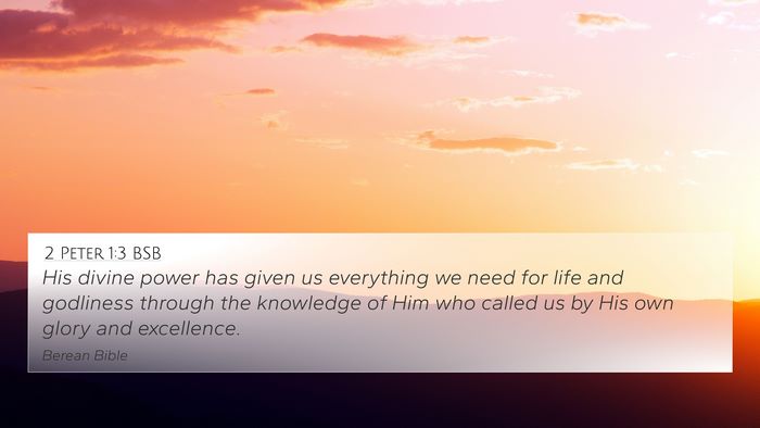 2 Peter 1:3 BSB Bible Verse Image