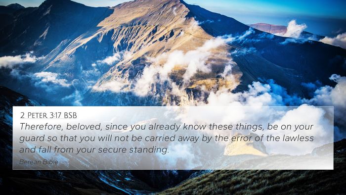2 Peter 3:17 BSB Bible Verse Image