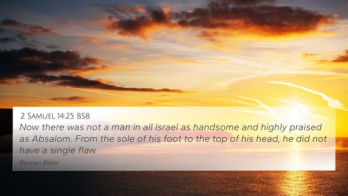 2 Samuel 14:25 BSB Bible Verse Image