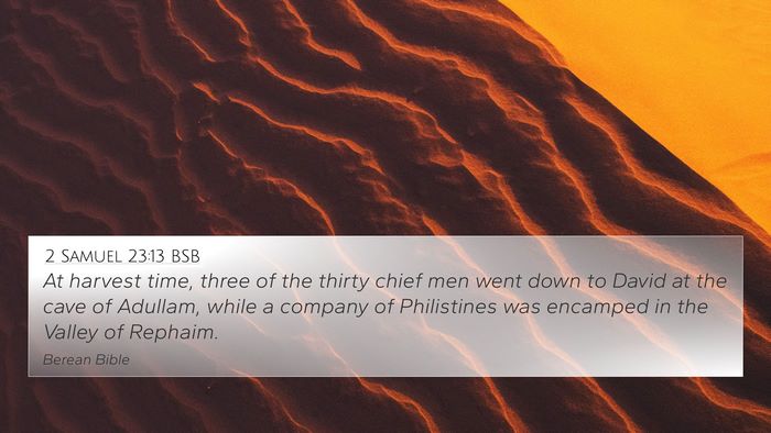 2 Samuel 23:13 BSB Bible Verse Image