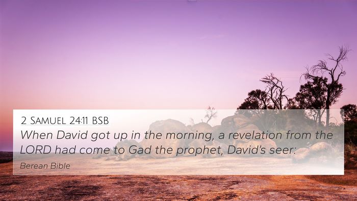 2 Samuel 24:11 BSB Bible Verse Image
