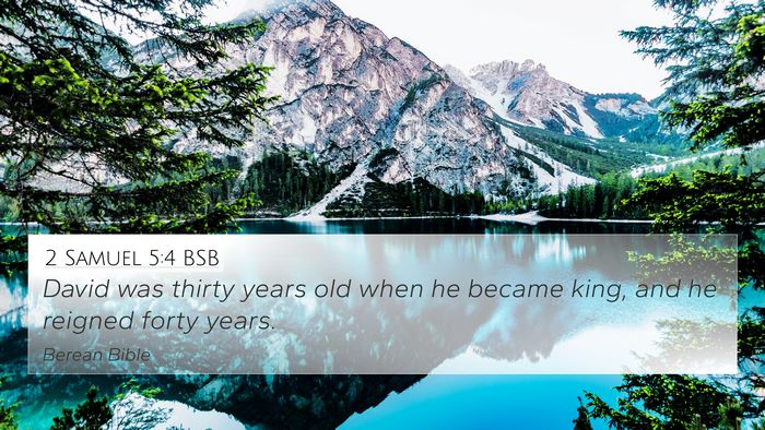 2 Samuel 5:4 BSB Bible Verse Image