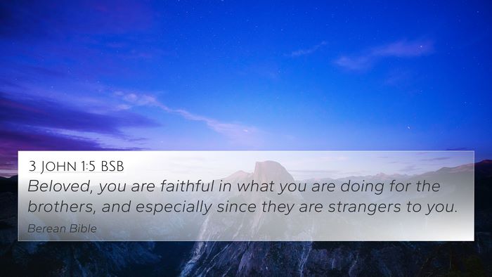 3 John 1:5 BSB Bible Verse Image