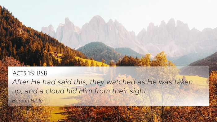 Acts 1:9 BSB Bible Verse Image